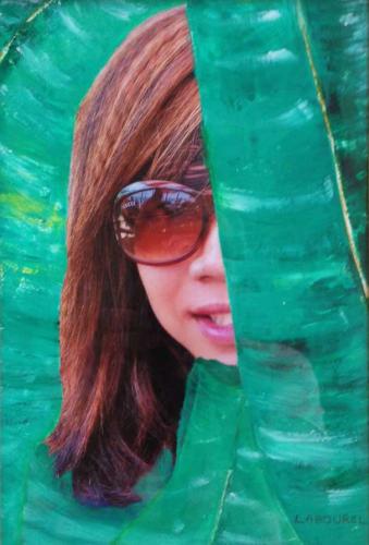 307-Asie 28x19 photo huile