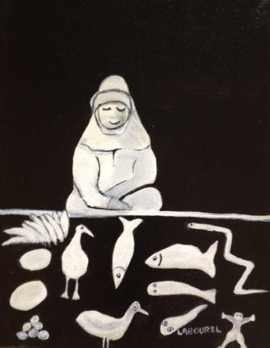 318-Asie Huile-sur-toile-30x24