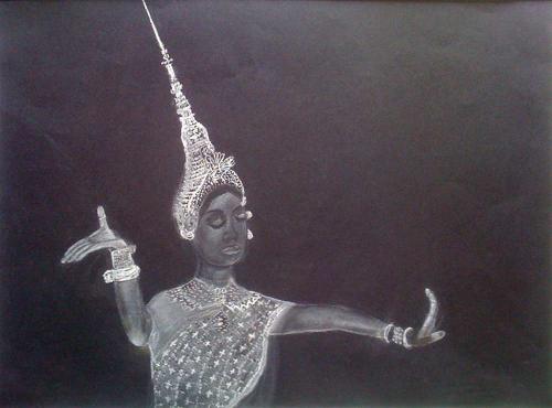 Apsara 39x29 Pastel