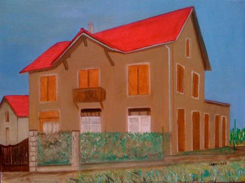 Gare de Blamont huile 40x30