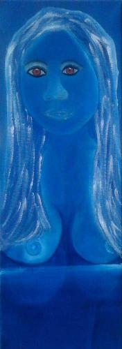 Nu bleu 242 60x20 huile