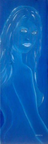 Nu bleu 243 60x20 huile