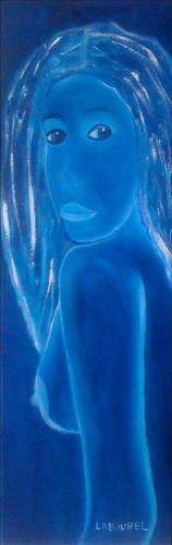 Nu bleu 245 60x20 huile