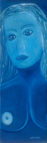 Nu bleu 247 60x20 huile