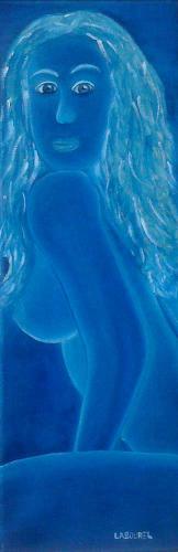 Nu bleu 248 60x20 huile