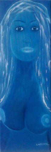 Nu bleu 249 60x20 huile