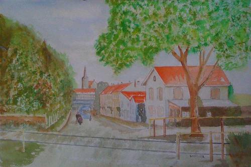 Rue de la gare Blamont en18 44x30